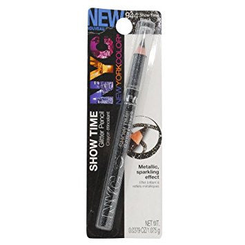 NYC Show Time Glitter Pencil, Show Time Black 944 - 0.0379 oz - oddros.shop